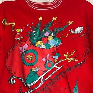 Dr. Seuss Red Grinch Sweatshirt